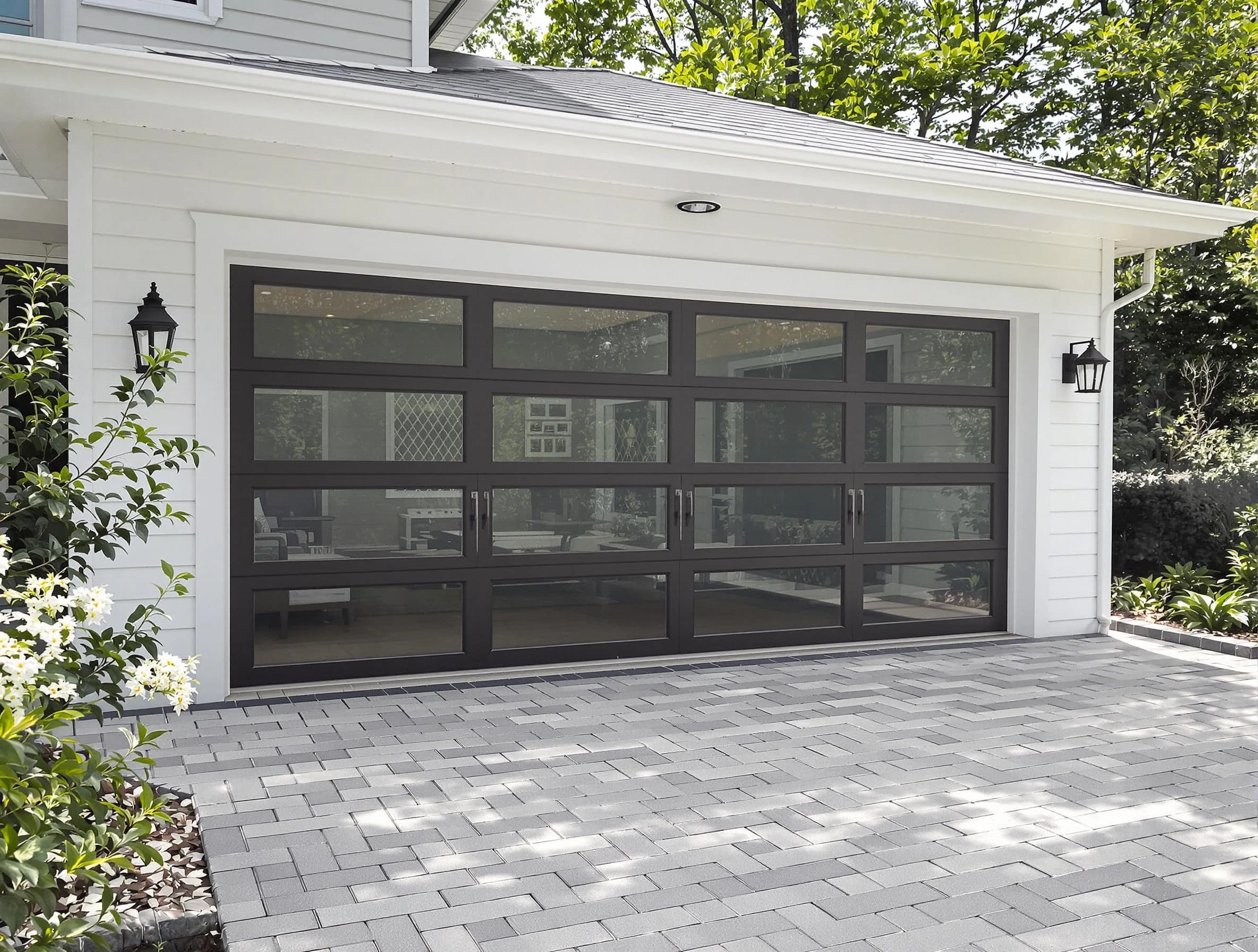 Goodyear Garage Door Repair design specialist presenting custom garage door options to Goodyear homeowner