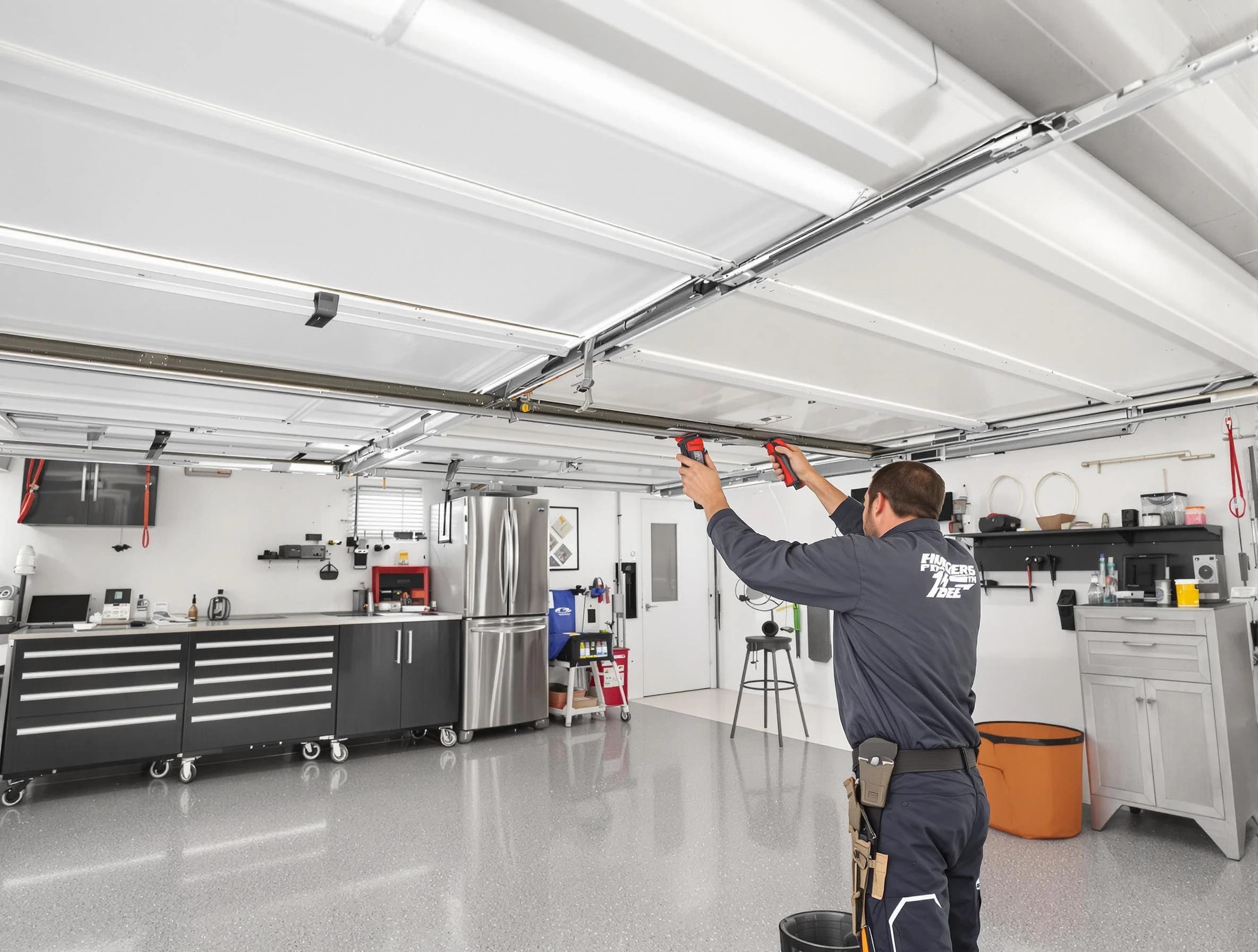 Overhead garage door repair service by Goodyear Garage Door Repair in Goodyear