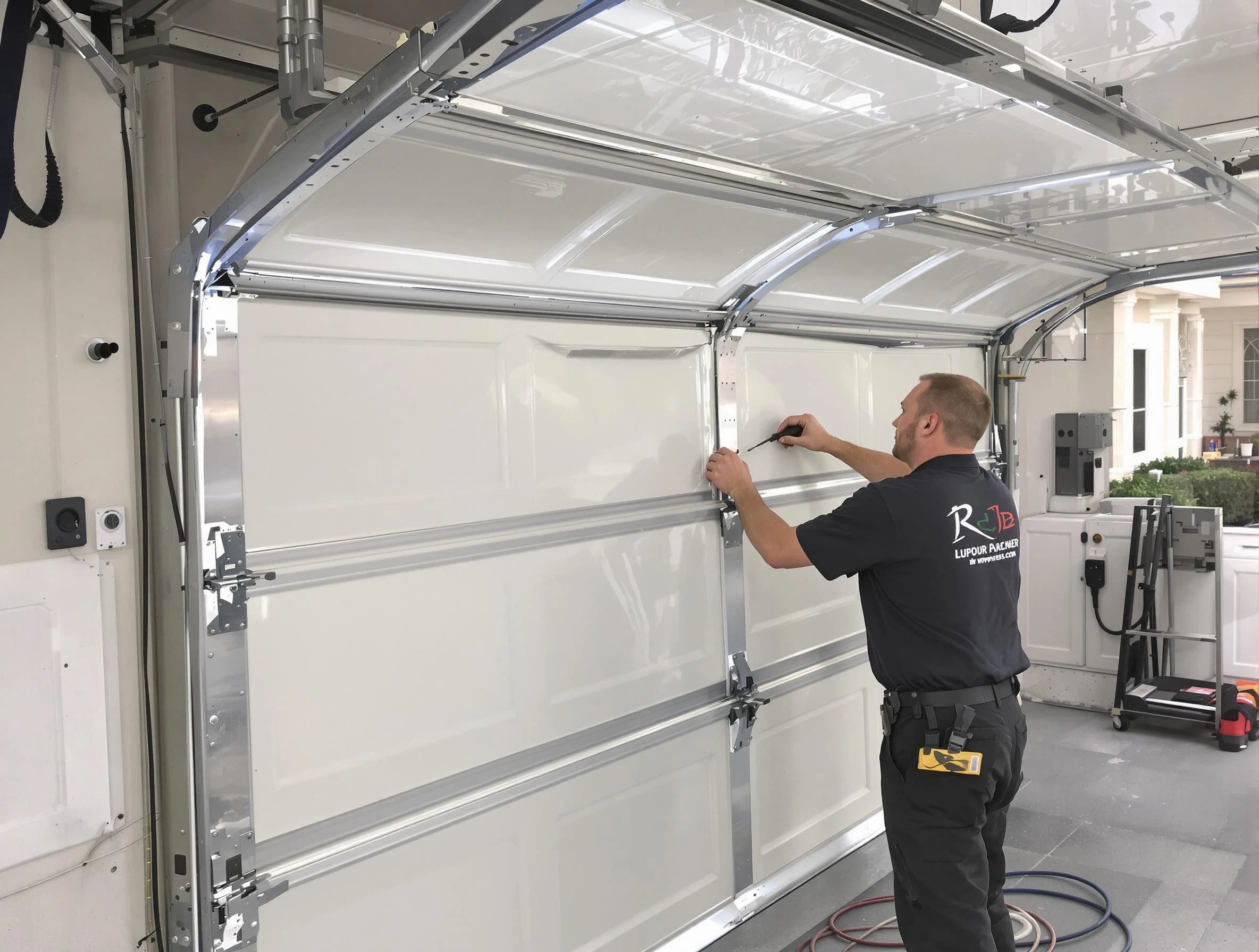 Goodyear Garage Door Repair professional performing panel repair in Goodyear