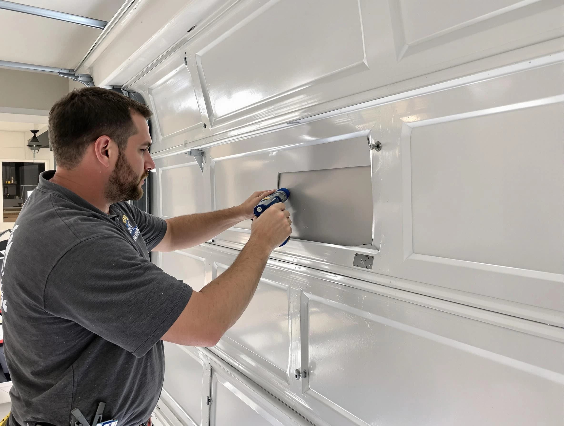 Garage door panel repair by Goodyear Garage Door Repair in Goodyear